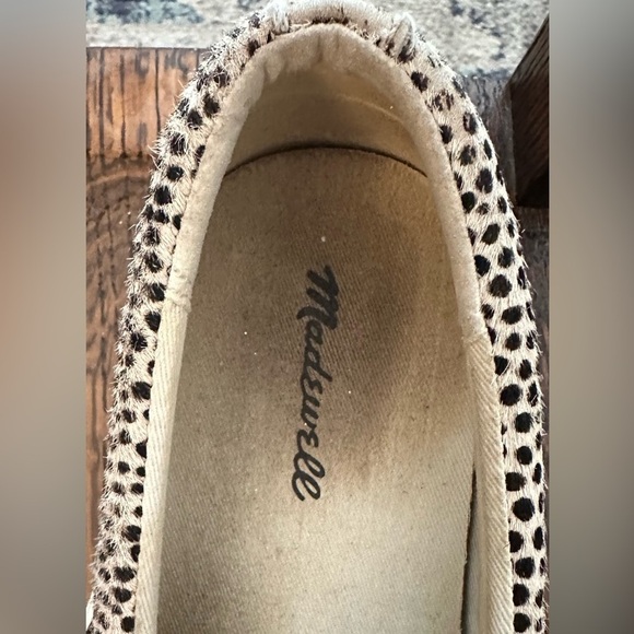 Madewell Sidewalk Slip-On Sneakers in Spotted Calf Hair Size 8.5 - Picture 4 of 5